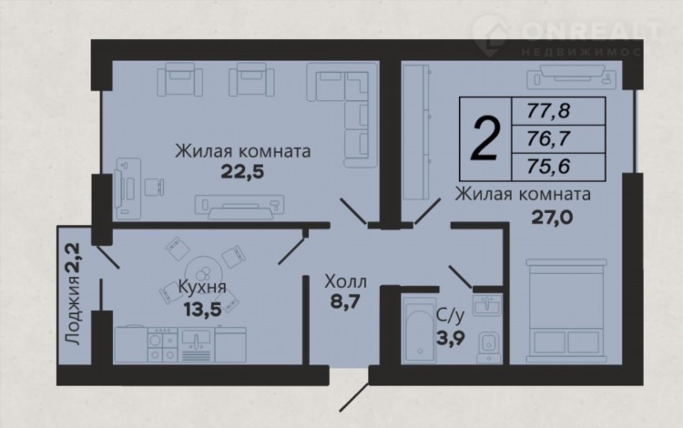 1 квартиры в калининграде без посредников снять на длительный срок