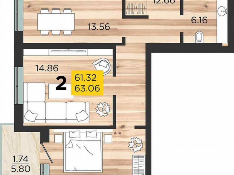 Купить квартиру в калининграде 2х комнатную недорого без посредников